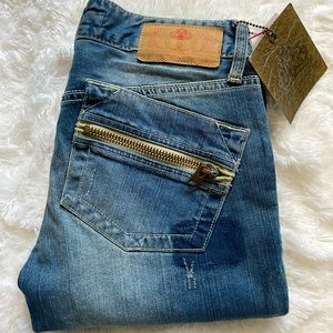 Vintage Jeans Fornarina Denim Nek Stetch Size 25 NWT